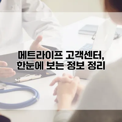 메트라이프 고객센터, 한눈에 보는 정보 정리