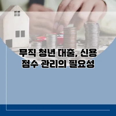무직 청년 대출, 신용 점수 관리의 필요성