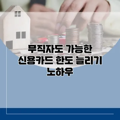 무직자도 가능한 신용카드 한도 늘리기 노하우
