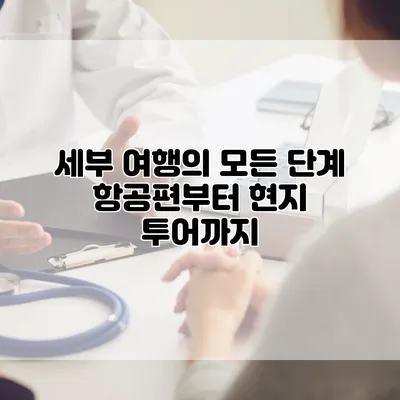 세부 여행의 모든 단계 항공편부터 현지 투어까지