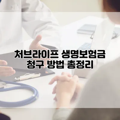 처브라이프 생명보험금 청구 방법 총정리
