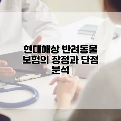 현대해상 반려동물 보험의 장점과 단점 분석